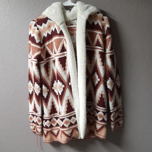 no boundaries aztec cardigan